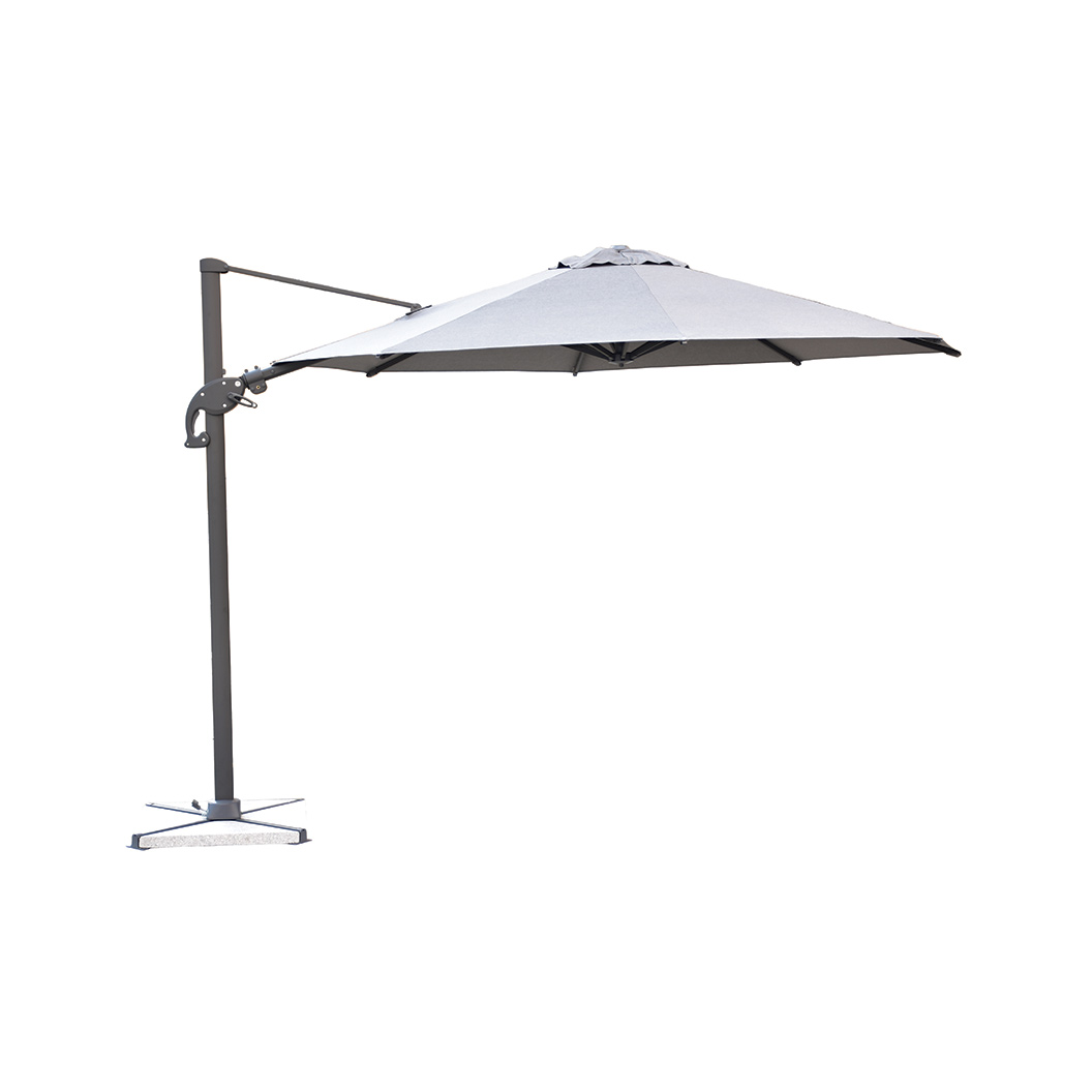 3.3m Octagon Cantilever Umbrella Grey