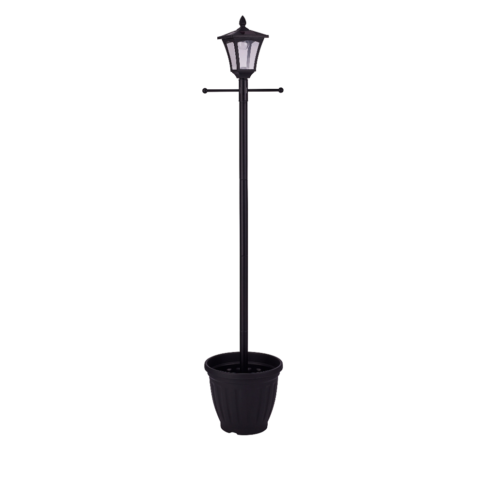 Solar Post Light With Planter 186cm