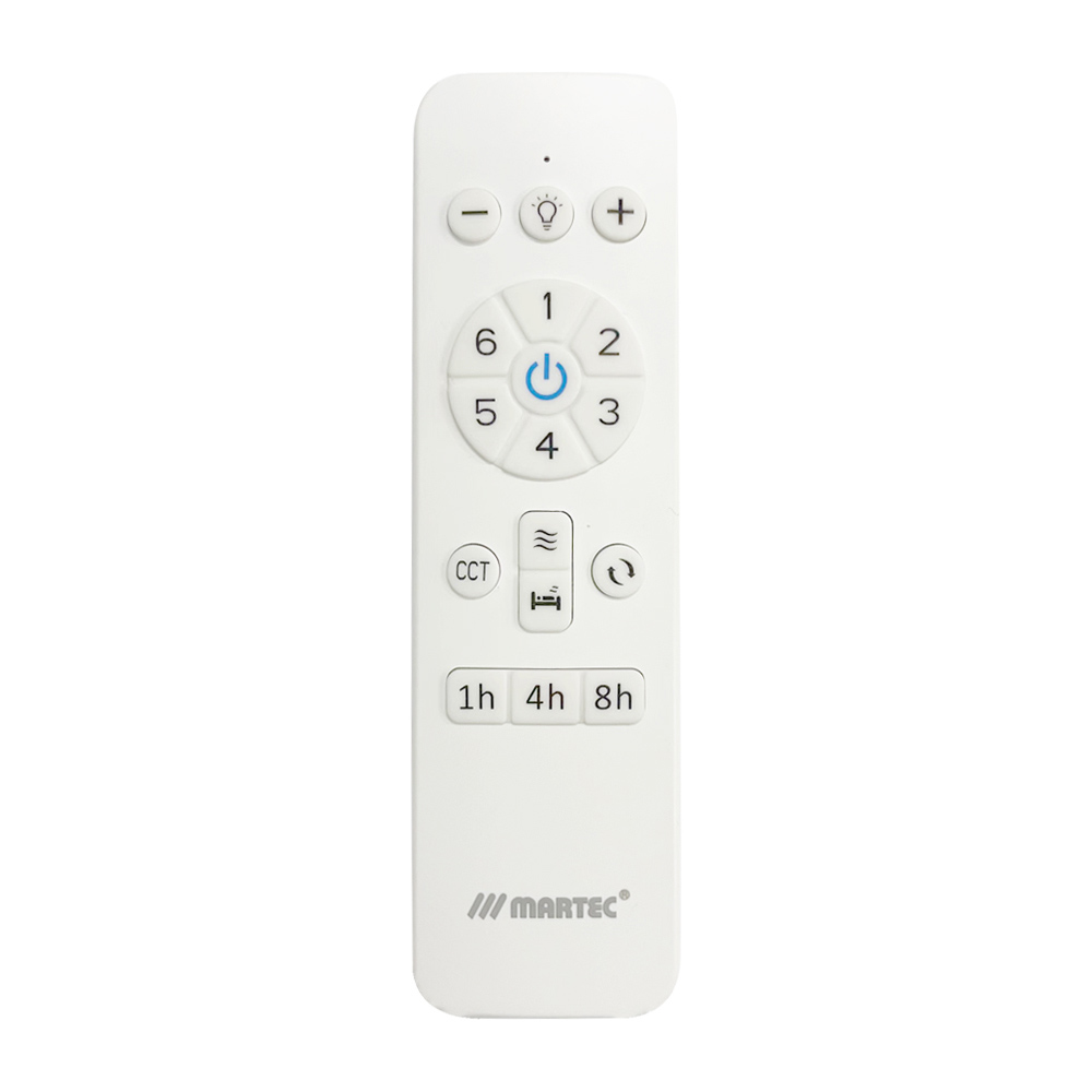 Quantum DC 1320mm DC Ceiling Fan With Remote Control + LED Light Matt White