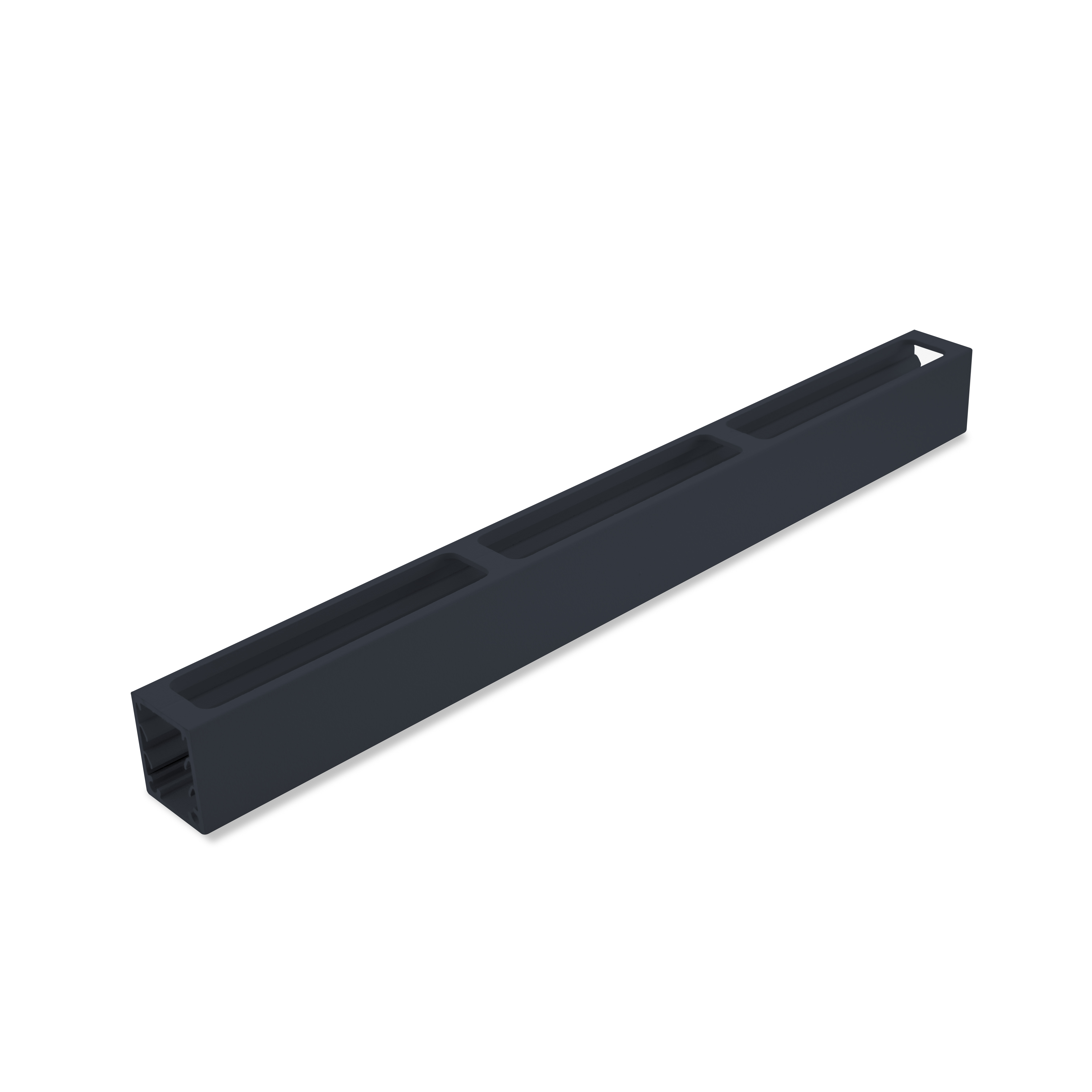 Ezi-Slat Frame Suit 90mm Blades 20mm Spacing Dark Stone 2400mm