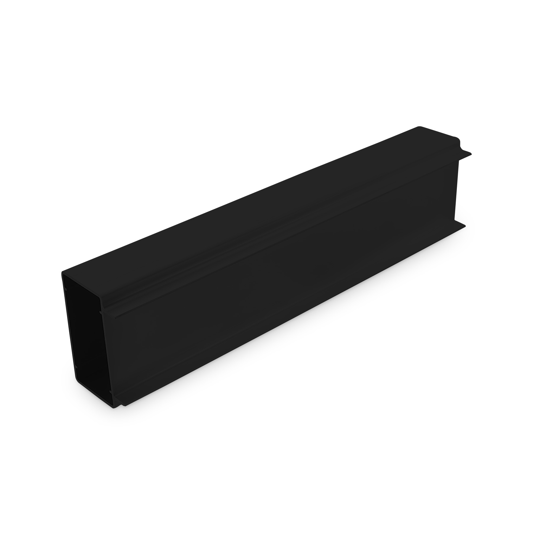 Ezi-Slat Rectangular Cap 70x47mm Black 5000mm L