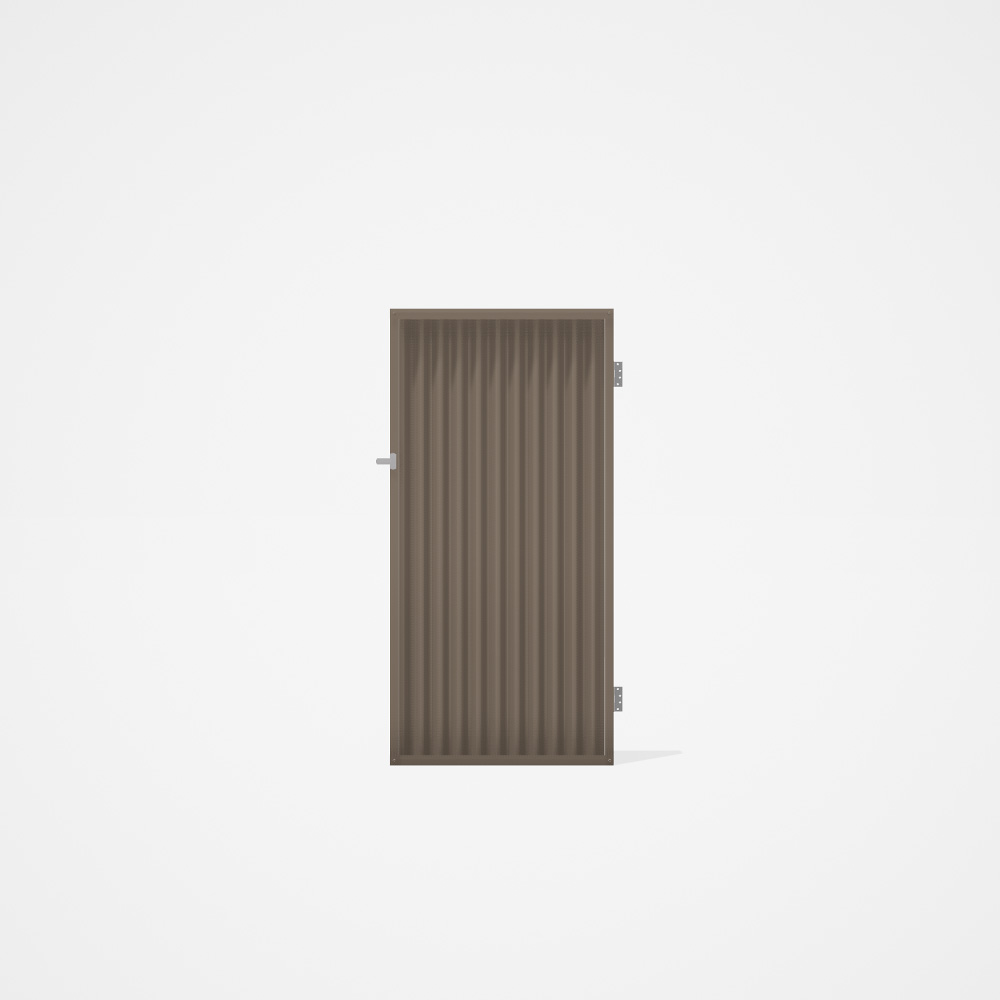 Good Neighbour® CGI Gate Premium .35 BMT Single 1.8m High Sheet: Beige, Frame: Beige