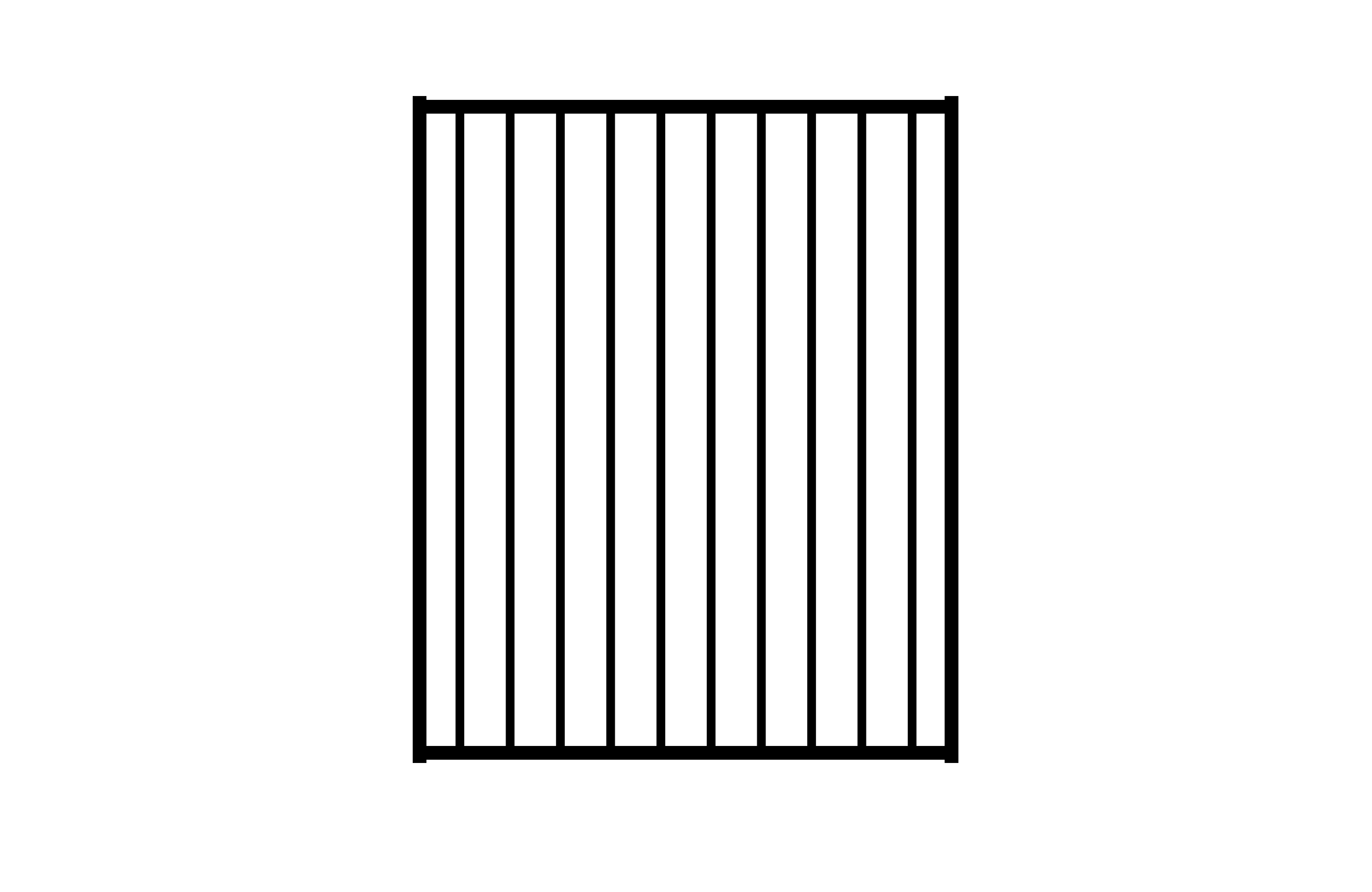 Aluminium Pool Fencing Gate - Black