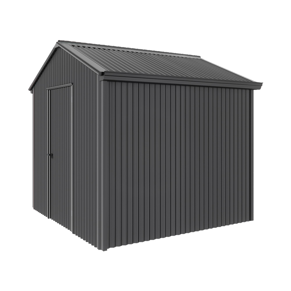 Handi-Heritage Shed H1 2.54X2.52 Roof:Gun Metal Grey Wall:Gun Metal Grey Gable End Single Door