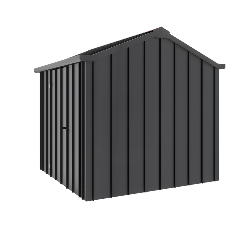 Handi-Hilander Garden Shed HH1 2.48x2.63m Gutter Side Door Gun Metal Grey