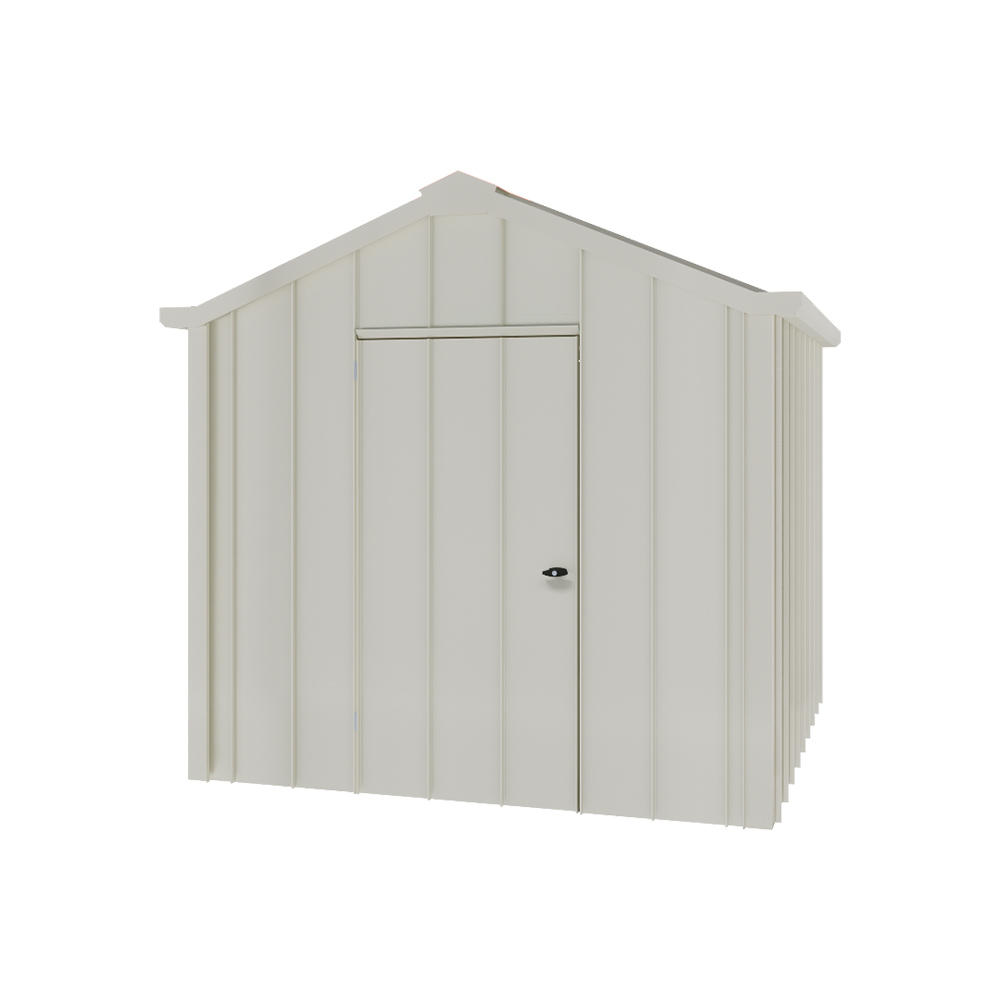 Handi-Hilander Garden Shed HH1 2.48x2.63m Gable End Door Off White