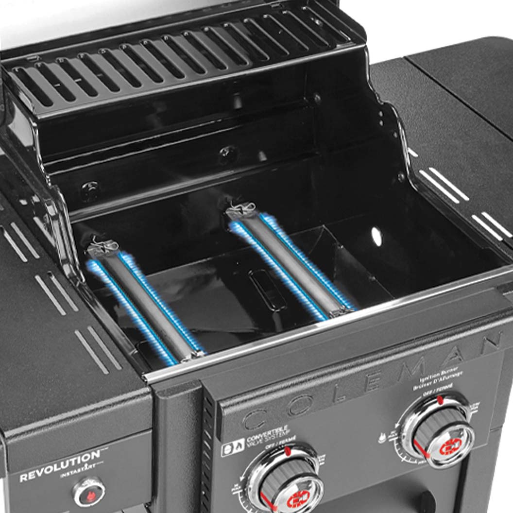 Coleman Revolution 2 Burner BBQ - Charcoal Glimmer
