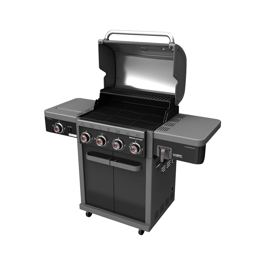 Coleman Revolution 4 Burner BBQ With Side Burner - Shadow Gloss