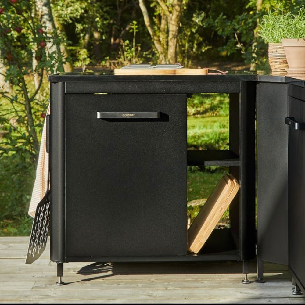 Cozze 900mm Outdoor Table With Shelf