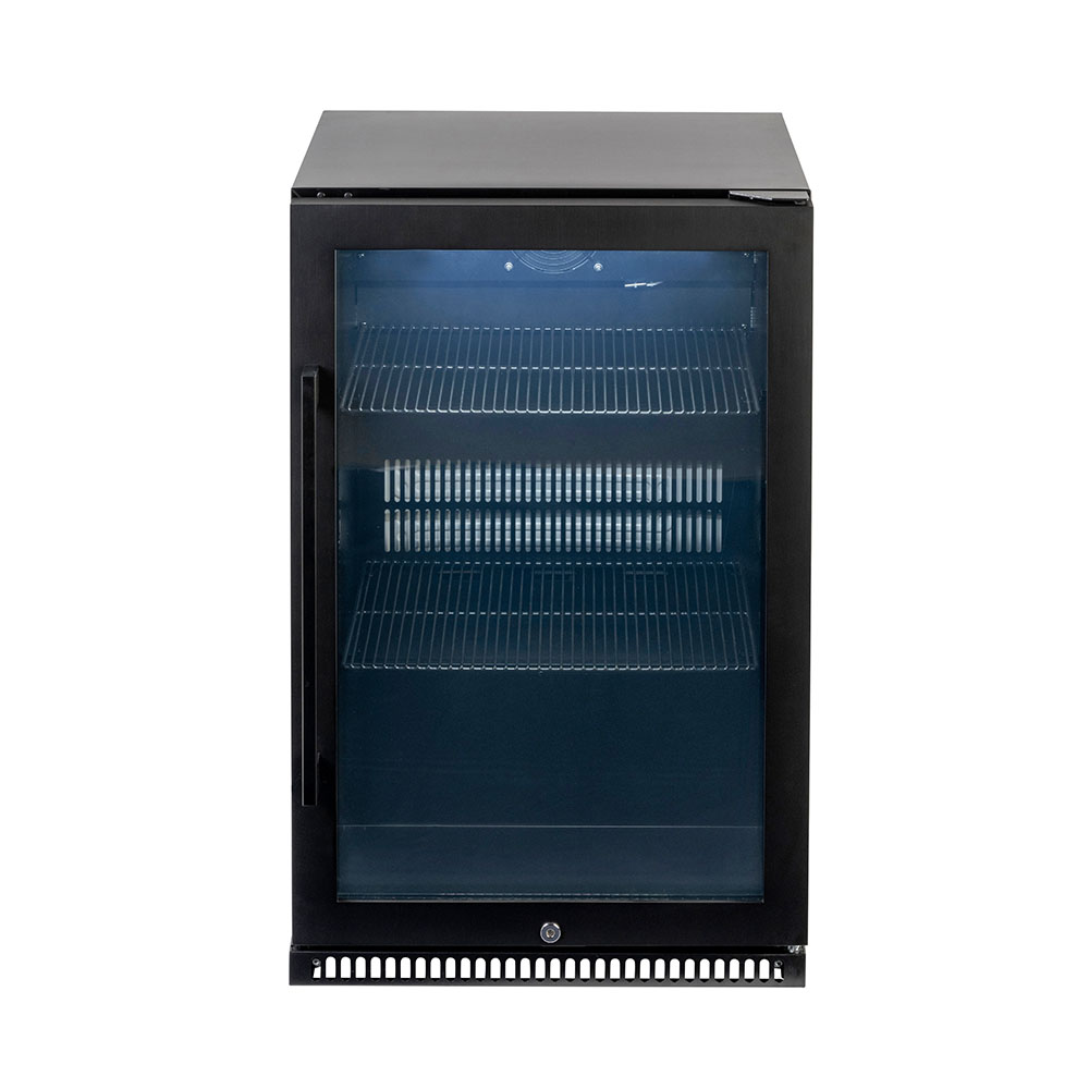 Euro Alfresco Right Hand Single Door Beverage Cooler 118 litre Black