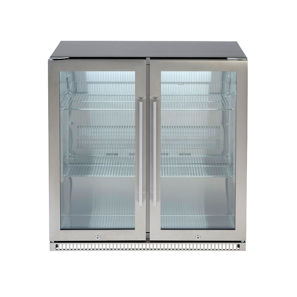 Euro Alfresco Double Door Beverage Cooler Stainless Steel