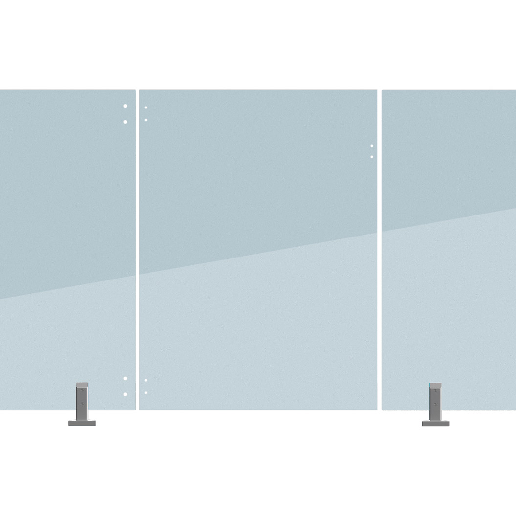 Frameless Glass Fencing Hinge Panel 12mm Thick 1400 W x 1200mm H