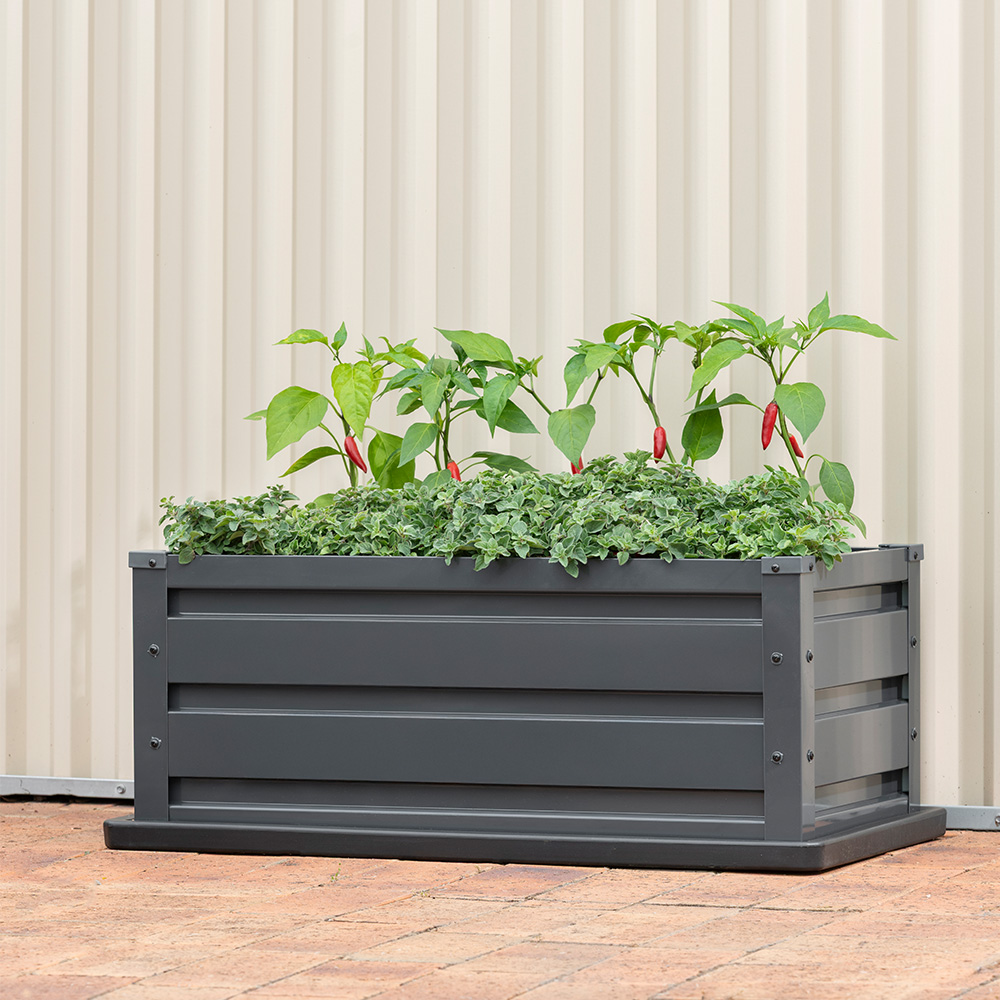 Stratco Garden Bed With Base Grey