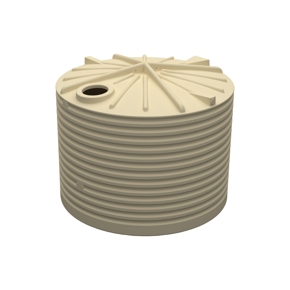 Round Poly Tank 10000L Armour Grey