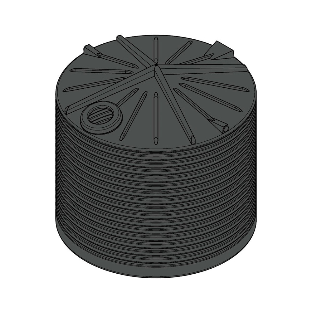 Round Poly Tank 13638L Armour Grey
