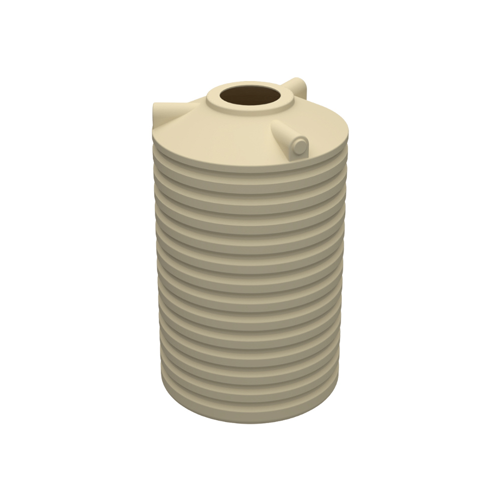 Round Poly Tank 2000L Armour Grey