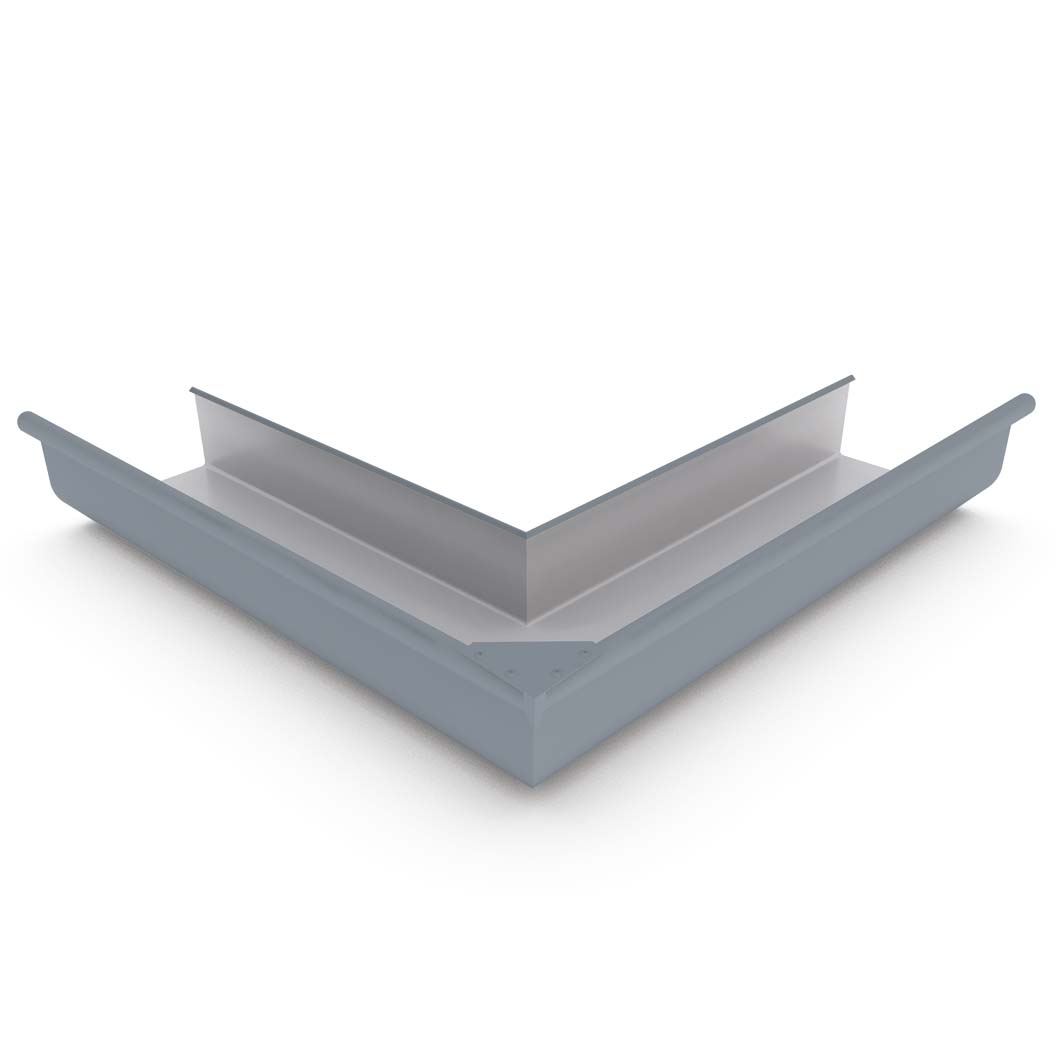 Quad Gutter 150 External Mitre Armour Grey