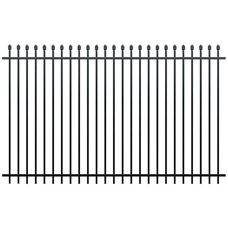 Squash Top Fence Panel 2400 x 1800mm Black