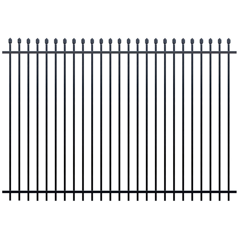 Squash Top Fence Panel 2400 x 2100mm Black