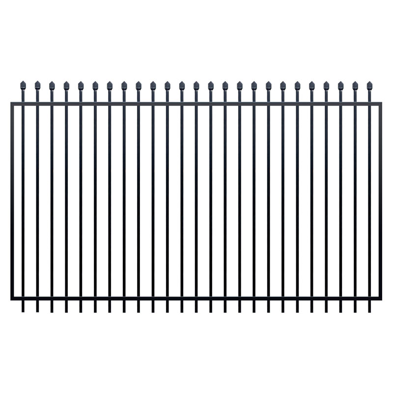 Squash Top Fence Gate 2450 x 1800mm Black