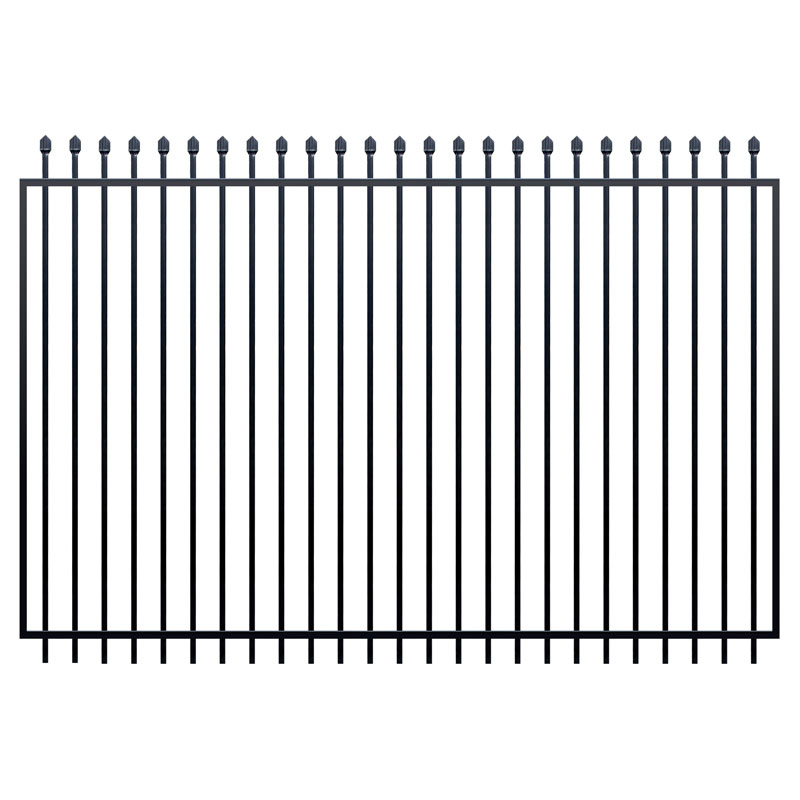 Squash Top Fence Gate 2450 x 2100mm Black