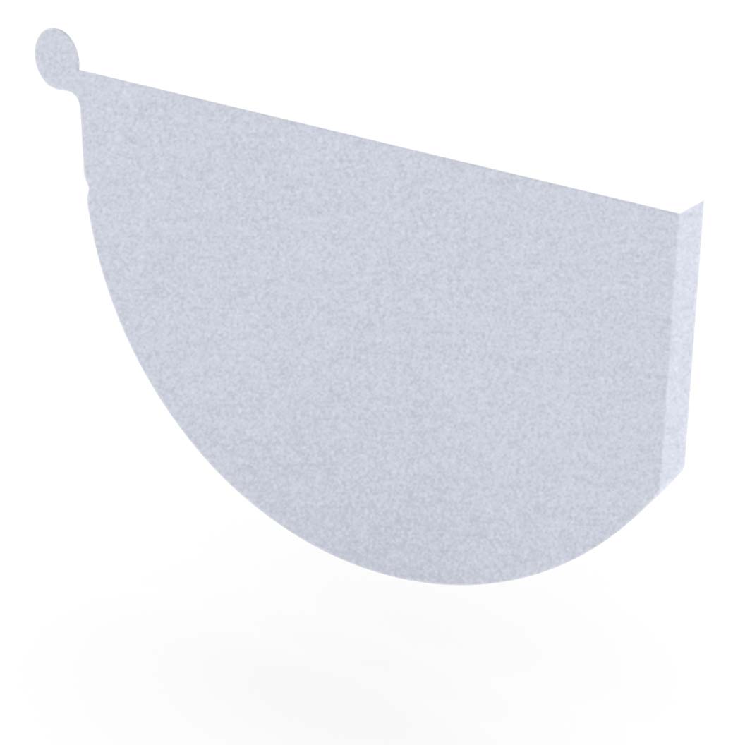 Smoothline Gutter Stop End Right Hand Zinc/Aluminium