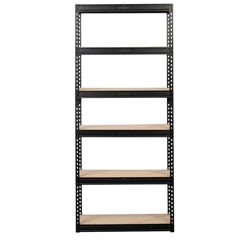 Black Rivet Lock 6 Shelf Unit 2100 x 900 x 450mm