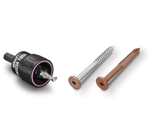 Deckfast® Metal 305 SS Epoxy Coated Fascia Screws For Metal Framing 9g x 48mm Havana Gold 100pcs